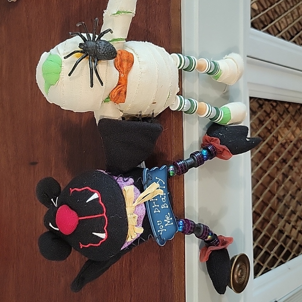 Vintage Halloween Shelf Sitters Costco Bat Mummy